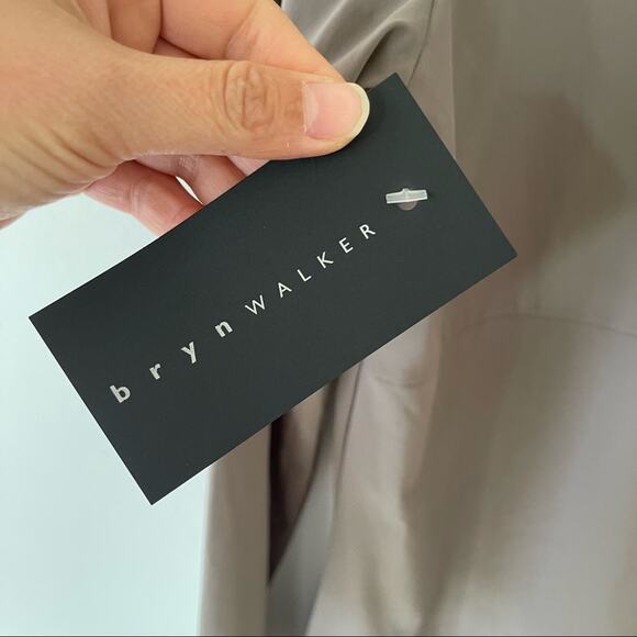 Bryn Walker Jersey Tunic Jacket Womens Small Beige Full Zip Lagenlook NWT - Picture 11 of 16